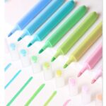 Pastel macaron acrylic marker set for journaling and DIY art by Hancraft