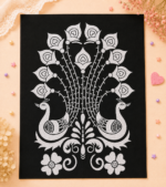 Hancraft cloth emboss painting DIY kit with random floral design, fabric painting colours, brush, palette, and 3D art craft supplies for kids and adults