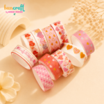 Hancraft kawaii washi tape set with multicolor decorative adhesive tape rolls for journaling scrapbooking DIY crafts and gift wrapping