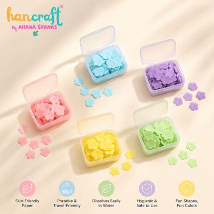 Hancraft kawaii paper soap tube with portable scented soap sheets for travel school camping hand washing and daily hygiene