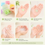 Hancraft kawaii paper soap tube with portable scented soap sheets for travel school camping hand washing and daily hygiene
