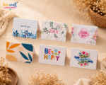 Hancraft mini gift tags best wishes thank you greeting cards for gift packaging scrapbooking bouquets and small business branding