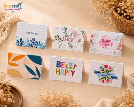 Hancraft mini gift tags best wishes thank you greeting cards for gift packaging scrapbooking bouquets and small business branding