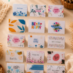 Hancraft mini gift tags best wishes thank you greeting cards for gift packaging scrapbooking bouquets and small business branding