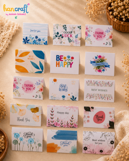 Hancraft mini gift tags best wishes thank you greeting cards for gift packaging scrapbooking bouquets and small business branding