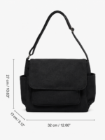 korean aesthetic large capacity shoulder canvas tote bag for women or men