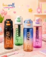 Just Do It premium aesthetic sipper bottle BPA free imported water bottle with strap Cute gradient leakproof water bottle Stylish reusable school water bottle Kawaii aesthetic hydration bottle for girls and boys