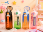 Just Do It premium aesthetic sipper bottle BPA free imported water bottle with strap Cute gradient leakproof water bottle Stylish reusable school water bottle Kawaii aesthetic hydration bottle for girls and boys