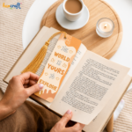 Aesthetic Motivational Bookmark with Golden Tassel for Students and Book Lovers